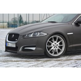 Накладка сплиттер на передний бампер на Jaguar XF I Sportback S-Pack